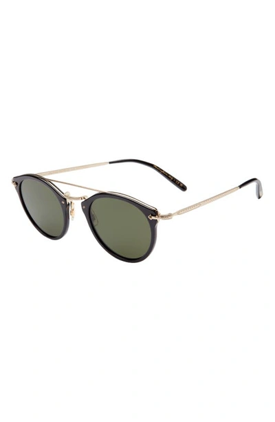 Shop Oliver Peoples Remick 50mm Phantos Sunglasses In Black
