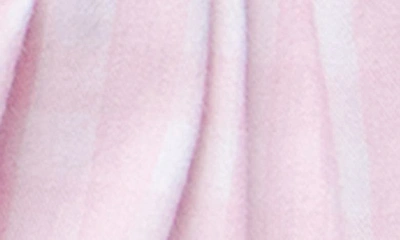 Shop Petite Plume Gingham Ruffle Romper In Pink