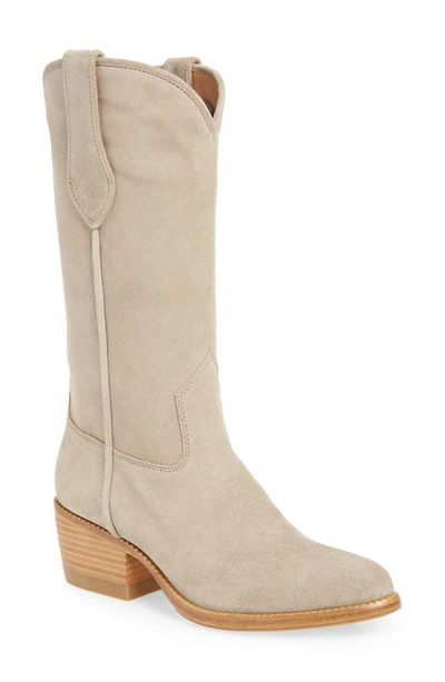 Shop Rag & Bone Cowboy Boot In Warm Grey Suede