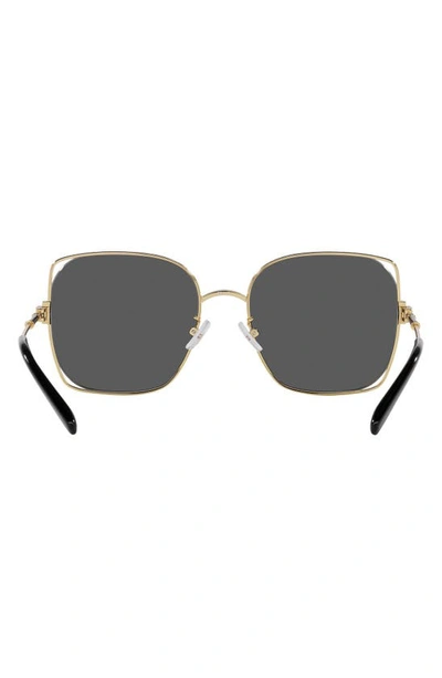 Shop Tory Burch 55mm Square Sunglasses In Shiny Gold