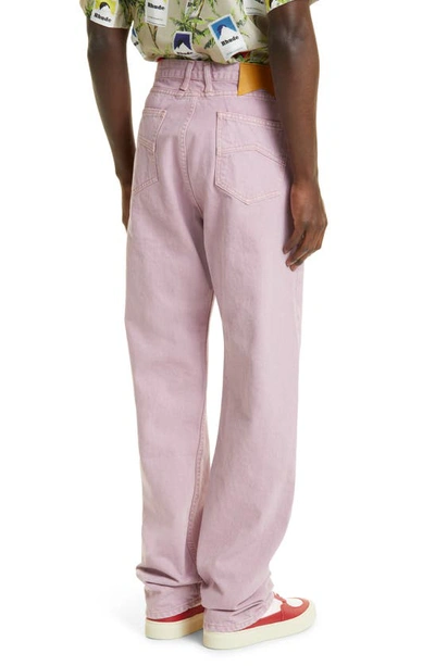 Shop Rhude Classic Jeans In Pink 0227