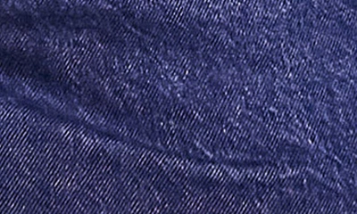 Asos Design Denim Pelmet Skirt With Western Pockets In Dark Blue In Medium Blue