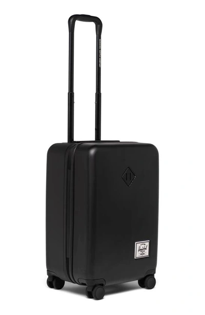 Herschel Supply Co Heritage Hardshell Carry-on Spinner In Black