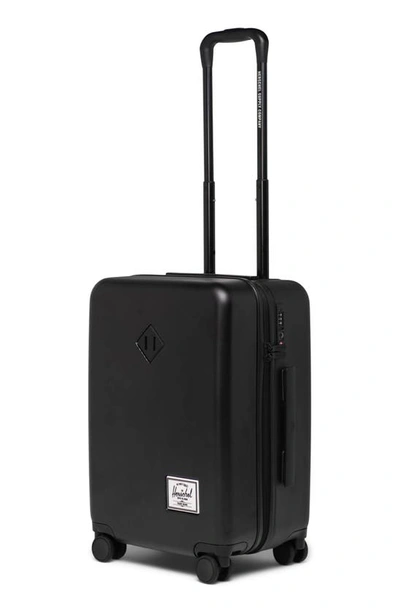 Herschel Supply Co Heritage Hardshell Carry-on Spinner In Black