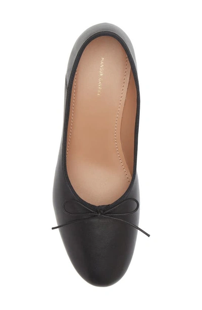 Shop Mansur Gavriel Dream Pump In Black/ Flamma