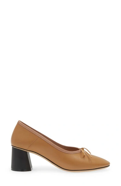 Shop Mansur Gavriel Dream Pump In Caramel