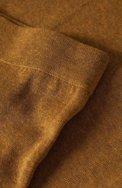 Mango Slit Hem Knit Pants In Medium Brown