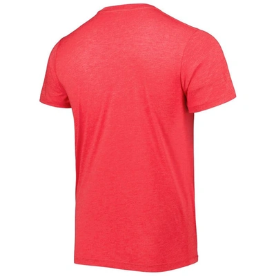 Shop Homage George Kittle Heathered Scarlet San Francisco 49ers Nfl Blitz Player Tri-blend T-shirt