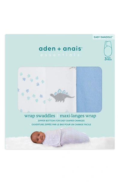 Shop Aden + Anais Aden & Anais Essentials Wrap Swaddle In Dino-rama
