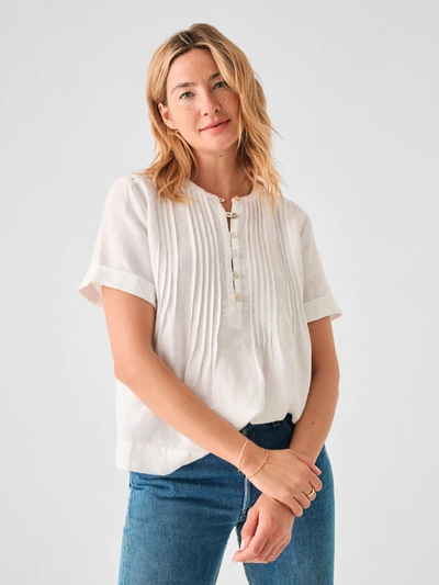 Faherty Gemina Top In White