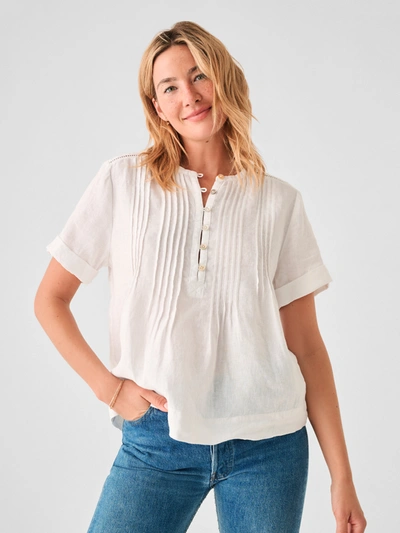 Faherty Gemina Top In White