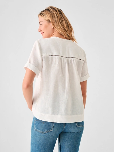 Faherty Gemina Top In White