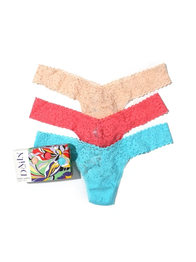 Shop Hanky Panky Daily Lace™ Low Rise Thong 3 Pack In White