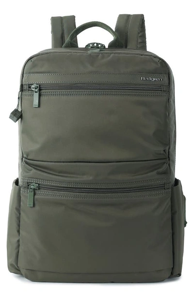 Shop Hedgren Ava 14.4-liter Water Repellent Rfid Backpack In Olive