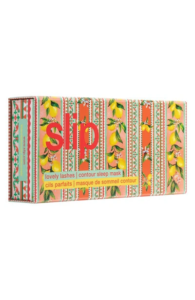 Shop Slip Lovely Lashes Pure Silk Contour Sleep Mask In Portofino