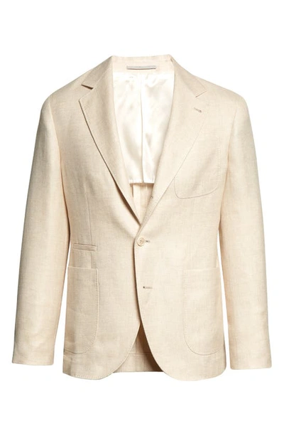 Shop Brunello Cucinelli Linen & Wool Blend Sport Coat In C001 Beige