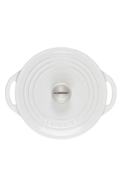 Le Creuset Signature 2.75 Quart Enamel Dutch Oven In White