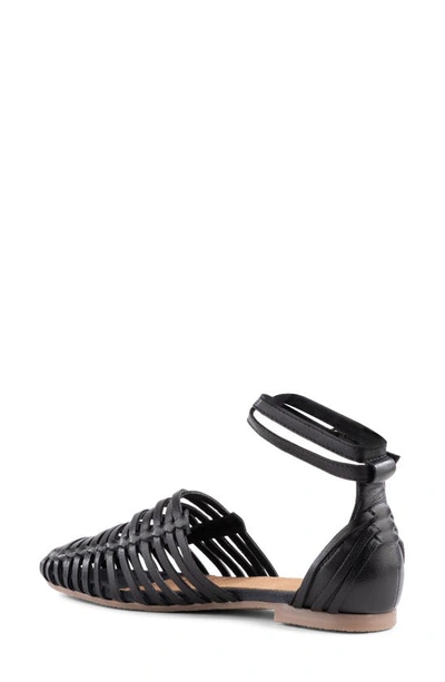 Shop Seychelles Trinket Ankle Strap Flat In Black