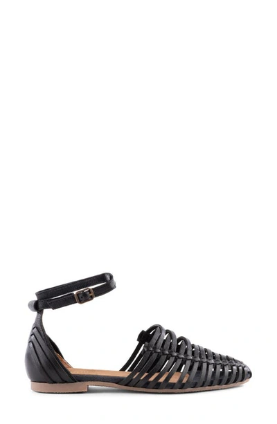 Shop Seychelles Trinket Ankle Strap Flat In Black