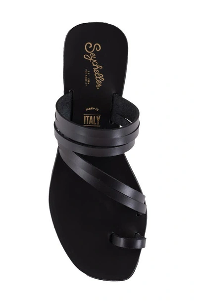 Seychelles Summer Rain Toe Loop Sandal In Black