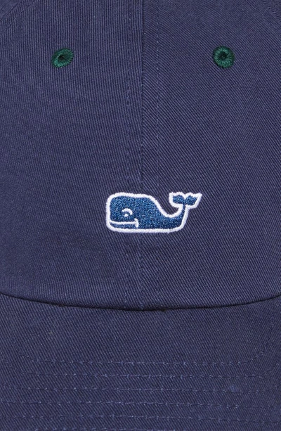 Vineyard Vines Kids' Embroidered Whale Cotton Baseball Cap In Vineyard Navy