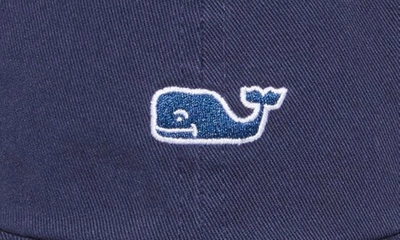 Shop Vineyard Vines Kids' Embroidered Whale Cotton Baseball Cap In Vineyard Navy