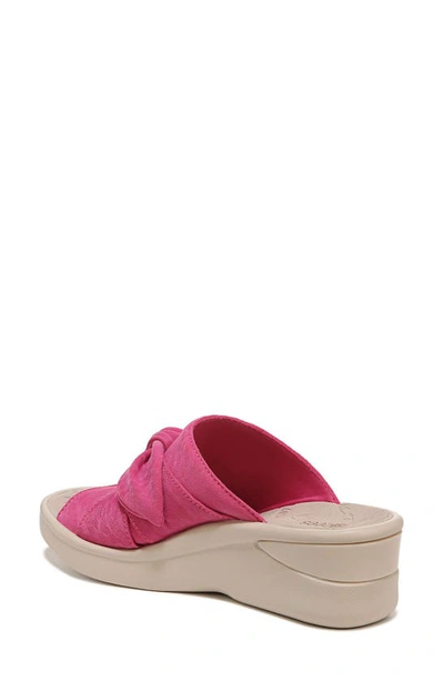 Bzees Smile Ii Wedge Slide Sandal In Pink