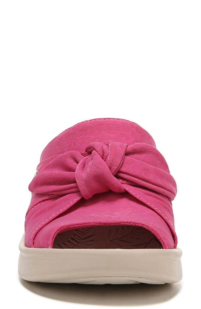 Bzees Smile Ii Wedge Slide Sandal In Pink