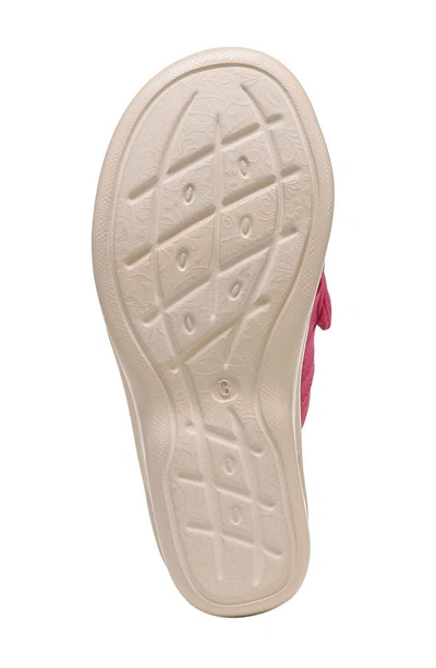 Bzees Smile Ii Wedge Slide Sandal In Pink