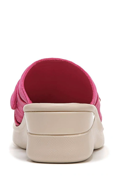 Bzees Smile Ii Wedge Slide Sandal In Pink