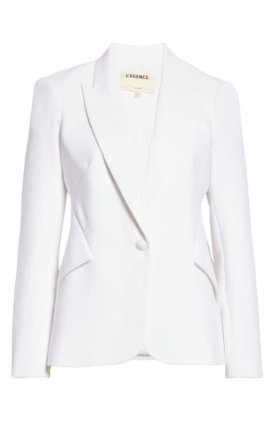 Shop L Agence Chamberlain Blazer In White