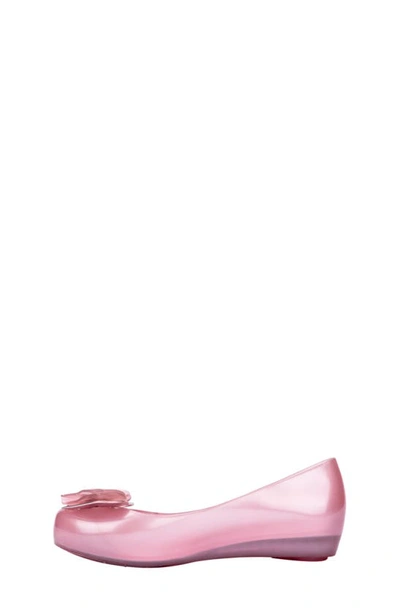 Shop Melissa X Barbie® Kids' Mini Ultragirl Flat In Pearly Pink