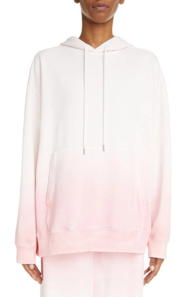 Shop Dries Van Noten Haspo Gradient Oversize Cotton Hoodie In Pink 305