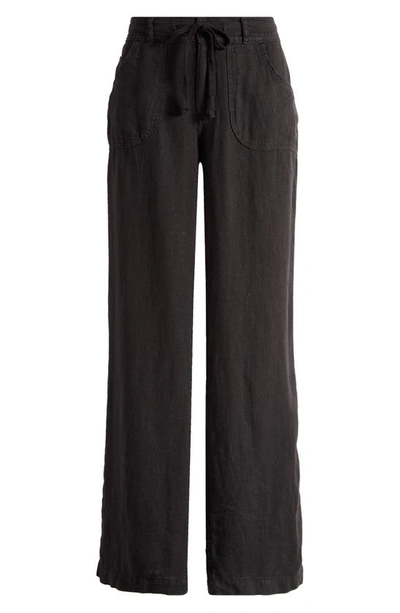 Bdg Urban Outfitters Drawstring Waist Linen Pants In Black