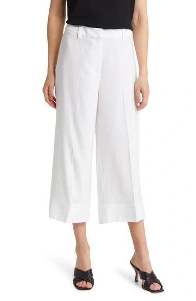 Shop Vince Camuto Wide Leg Pants In Ultra White