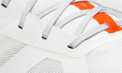 On Cloudrunner Running Shoe In Undyed White/ Flame