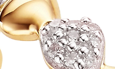 Shop Monica Vinader Nura Teardrop Mixed Eternity Diamond Ring In Gld Vermeil On Sterling Silvr