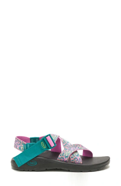 Shop Chaco Mega Z/cloud Sport Sandal In Pink/ Spray Teal