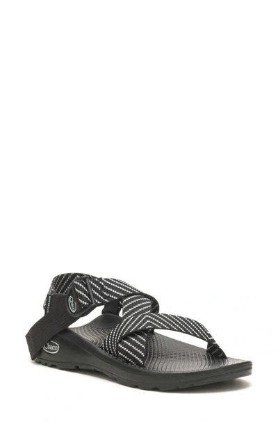 Shop Chaco Mega Z/cloud Sport Sandal In Black/ White