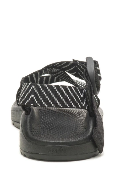 Shop Chaco Mega Z/cloud Sport Sandal In Black/ White