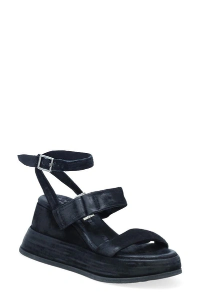 Shop As98 Rooney Platform Wedge Sandal In Black