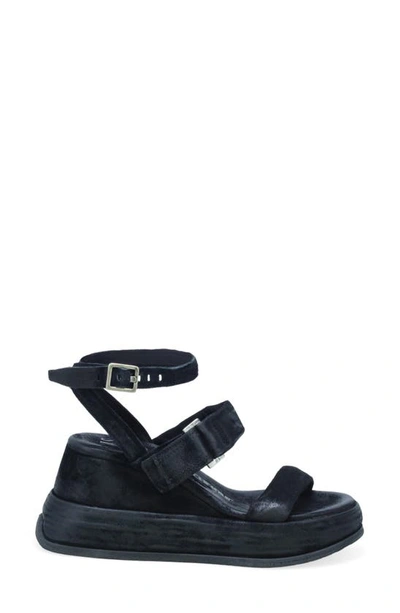 Shop As98 Rooney Platform Wedge Sandal In Black