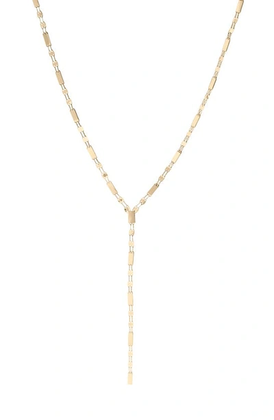 Shop Lana St. Barts Alternating Tag Lariat Necklace In Yellow