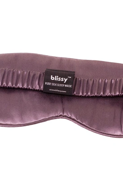 Shop Blissy Silk Sleep Mask In Plum