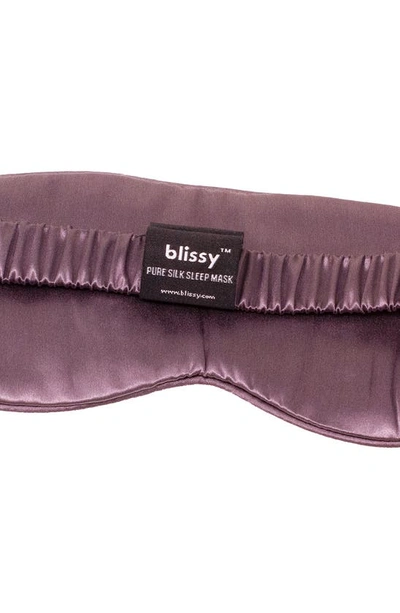 Blissy Silk Sleep Mask In Plum