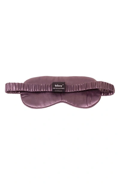 Blissy Silk Sleep Mask In Plum
