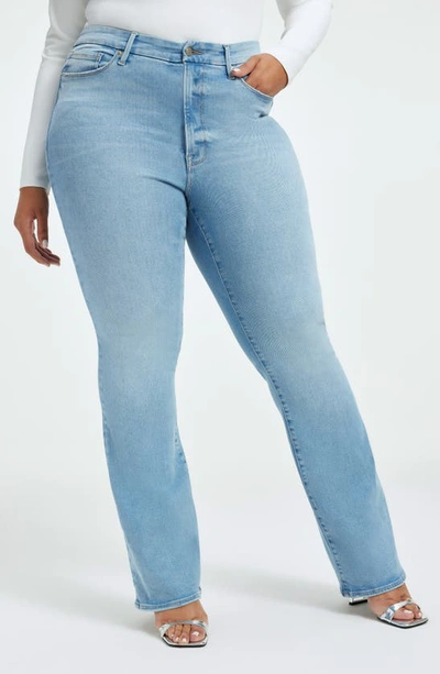 Good American Always Fits Good Classic High Waist Bootcut Jeans In Indigo448
