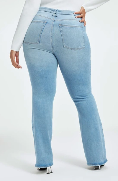 Good American Always Fits Good Classic High Waist Bootcut Jeans In Indigo448