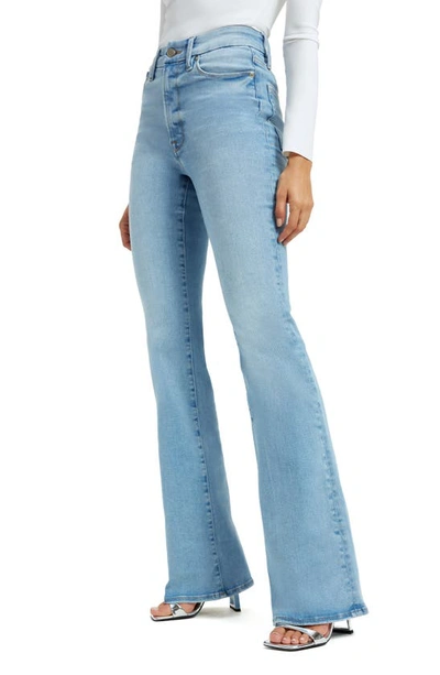 Good American Always Fits Good Classic High Waist Bootcut Jeans In Indigo448
