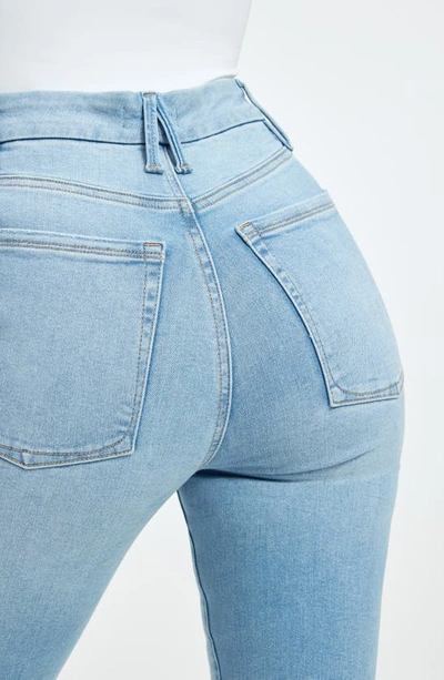 Good American Always Fits Good Classic High Waist Bootcut Jeans In Indigo448